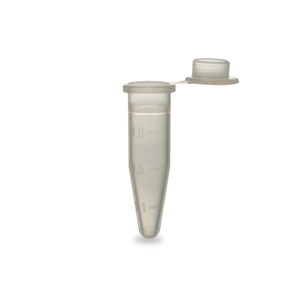 357448_1.5 mL Polypropylene Tube with Snap-on Cap, 11 x 39mm - 500Pk