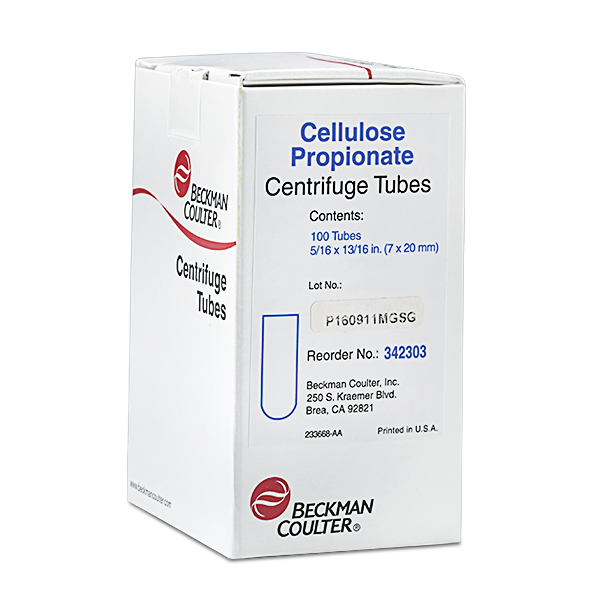 342303_0.2 mL Open-Top Thickwall Cellulose Propionate Tube, 100Pk