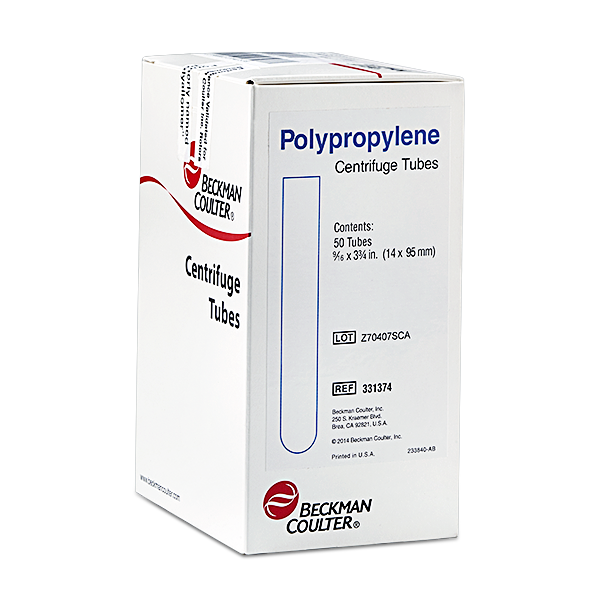 331374-14 mL Polypropylene Tube, 14 x 95mm - 50Pk_1