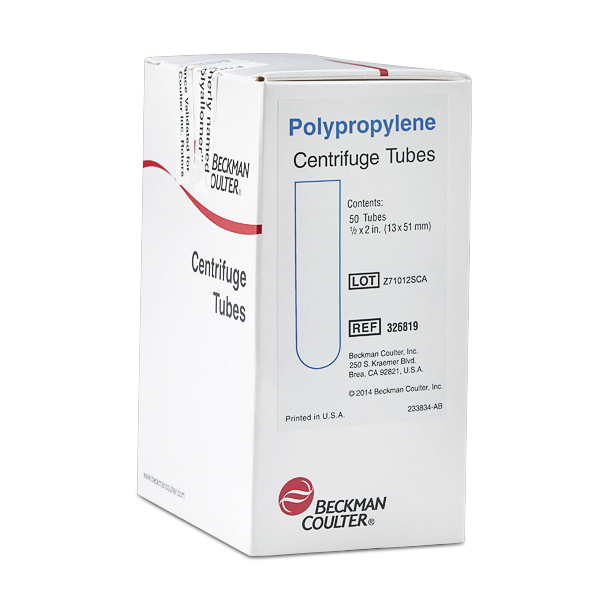 326819_5 mL Open-Top Thinwall Polypropylene Tube, 13 x 51mm - 50Pk